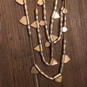 LOFT three stand mid-century style necklace